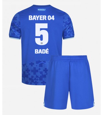 Bayer Leverkusen Loic Bade #5 Dětské Alternativní Dres 2025-26 Krátký Rukáv (+ trenýrky)